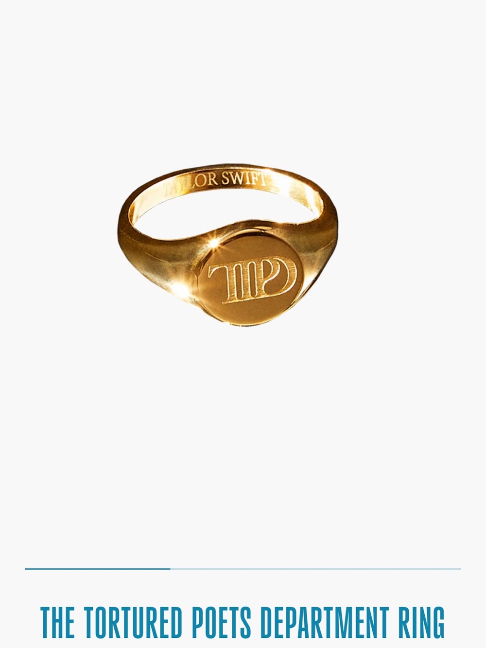 Taylor Swift ttpd ring Black and Gold Box Set
